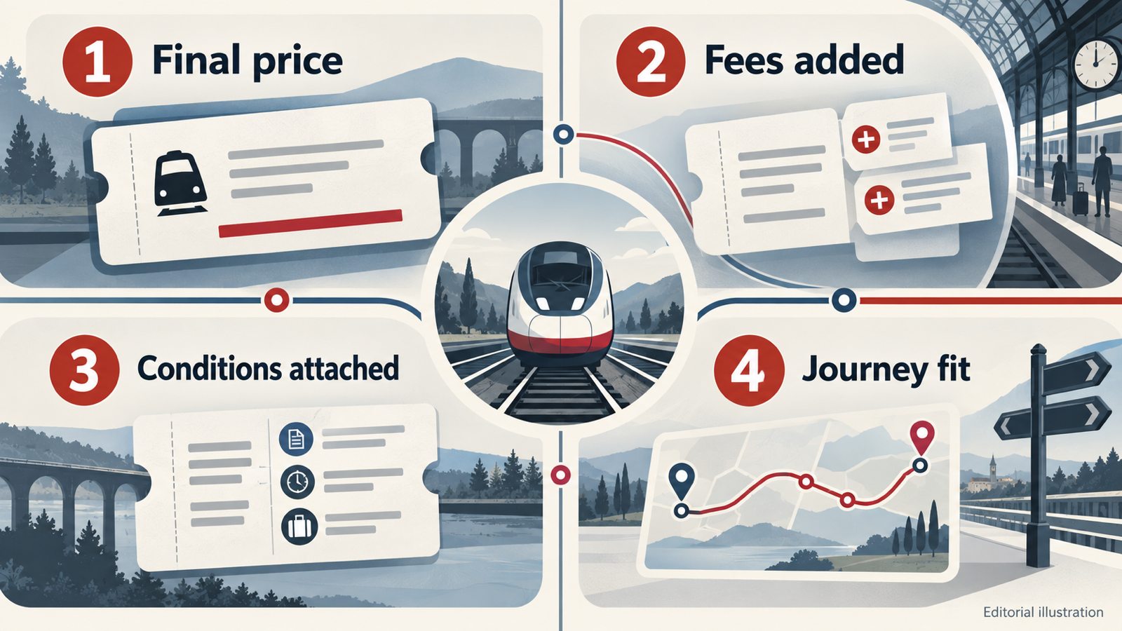 Editorial illustration for How to Spot a Genuine Train Ticket Deal: Fees, Split Tickets and Railcard Claims